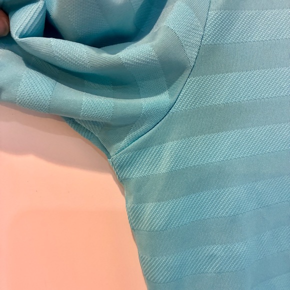 Chaps Men’s Teal Golf Polo 78 Stay Dry Short Sleeve Performance Size Small - Picture 5 of 9